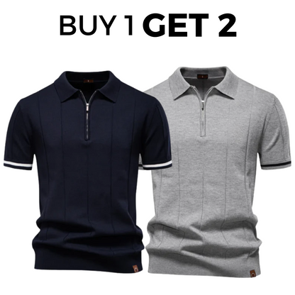 Classic Knit Polo Shirt - Buy 1 Get 2