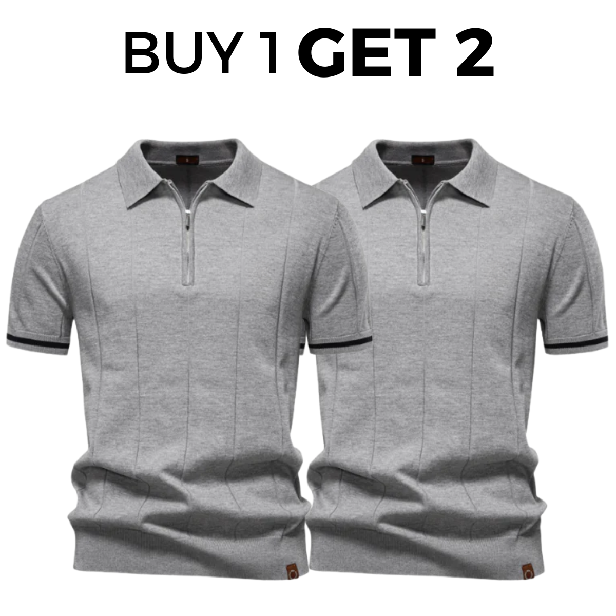 Classic Knit Polo Shirt - Buy 1 Get 2