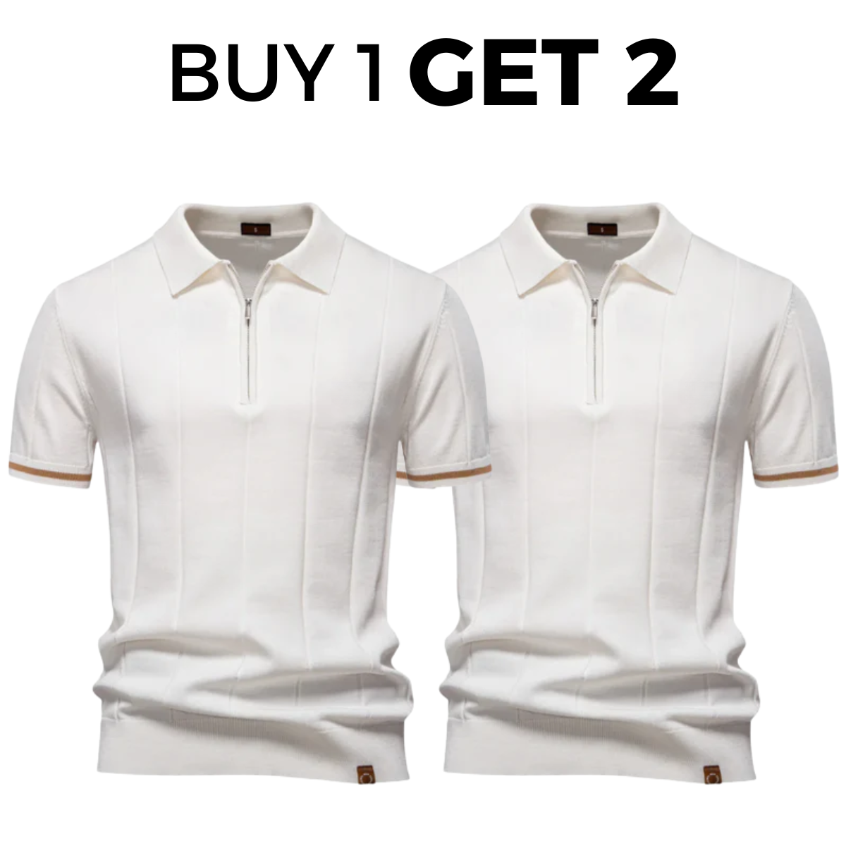 Classic Knit Polo Shirt - Buy 1 Get 2