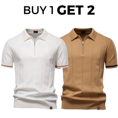 Classic Knit Polo Shirt - Buy 1 Get 2