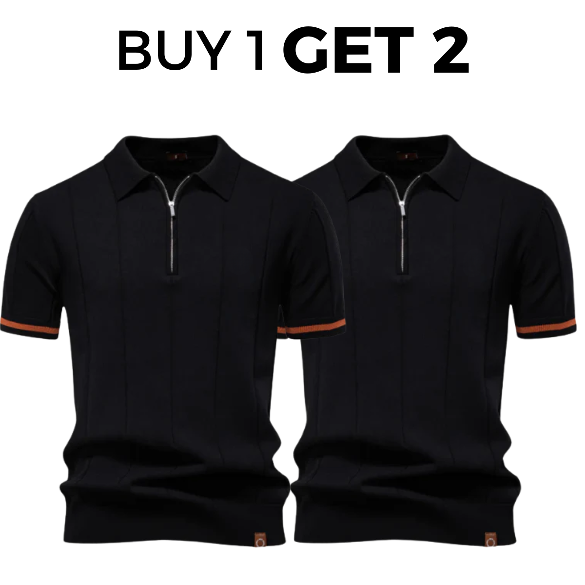 Classic Knit Polo Shirt - Buy 1 Get 2