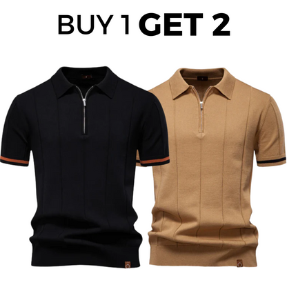 Classic Knit Polo Shirt - Buy 1 Get 2