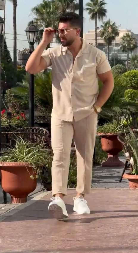 Men's Summer Shirt & Trouser Set